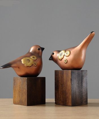 2 Pcs/Set Bird Figurines