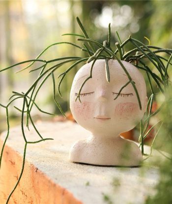 Blushing Doll Flower Pot