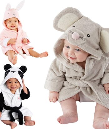 Cute Baby/Kids Hooded Robe