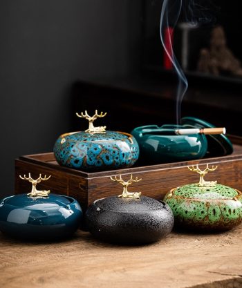 Round Ceramic Ashtray