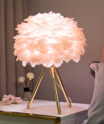 Elegant Feather Lamp