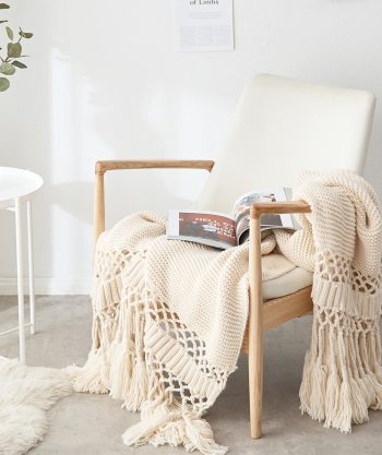 Hand Knitted Sofa Throw