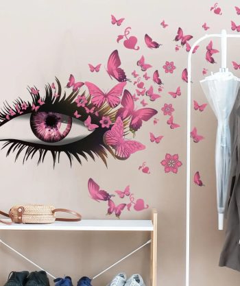 Striking Eyelashes Wall Sticker