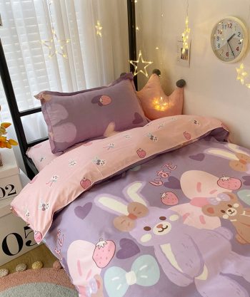Cartoon Print Bed Set