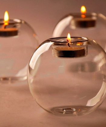 Exquisite Glass Candle Holder