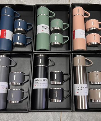 Stainless Steel Vacuum Flask Set