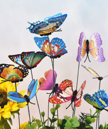 Decorative Butterfly Garden Planter Stakes