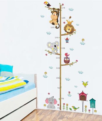 Animal Theme Growth Chart Sticker