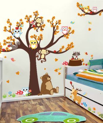 Owl Tree Wall Stickers