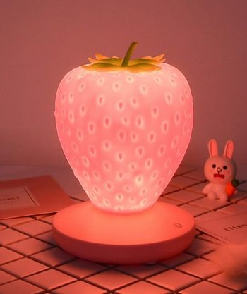Super Cute Touch Dimmable LED Strawberry Night Lights