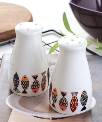 Handmade Fish/Marble Motif Spice Shakers