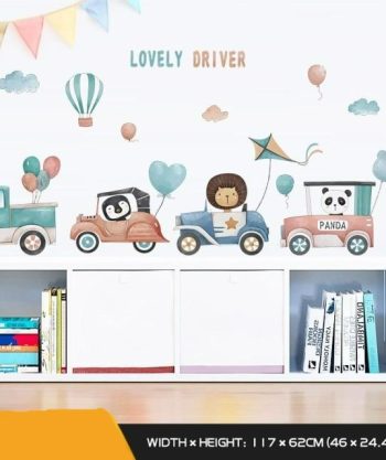 Animal Car Party Wall Sticker