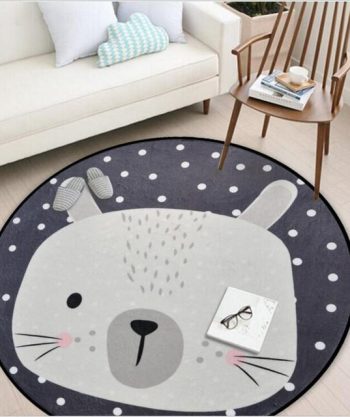 Soft Round Bunny/Bear Rug